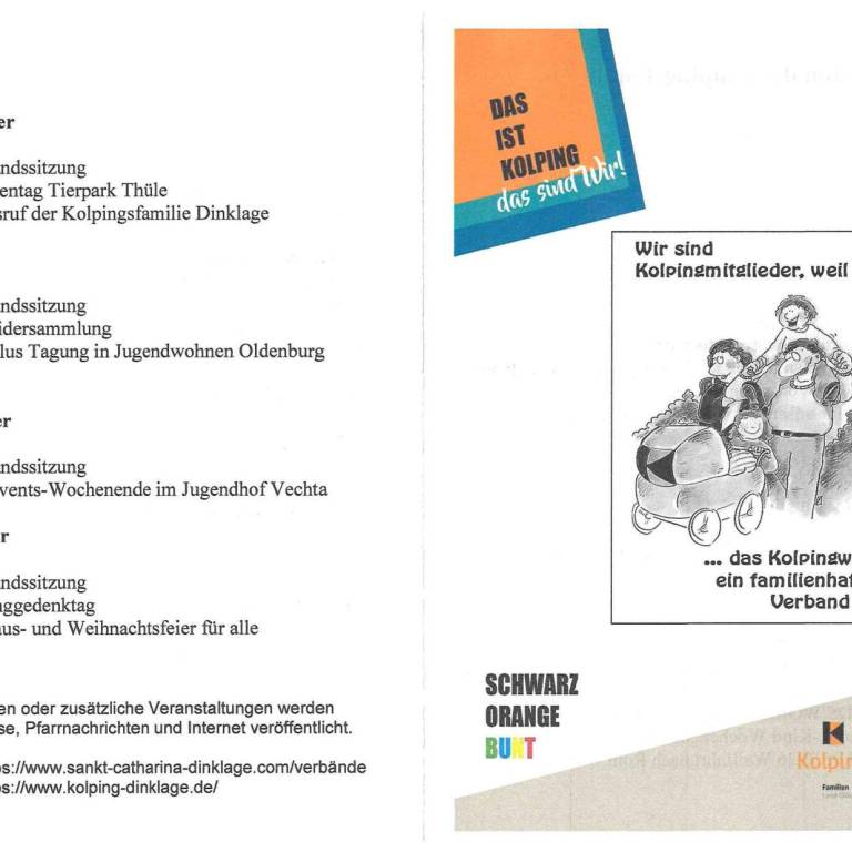 Terminübersicht 2026